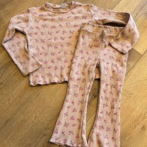 Zara Floral Kids matching Set - Pink